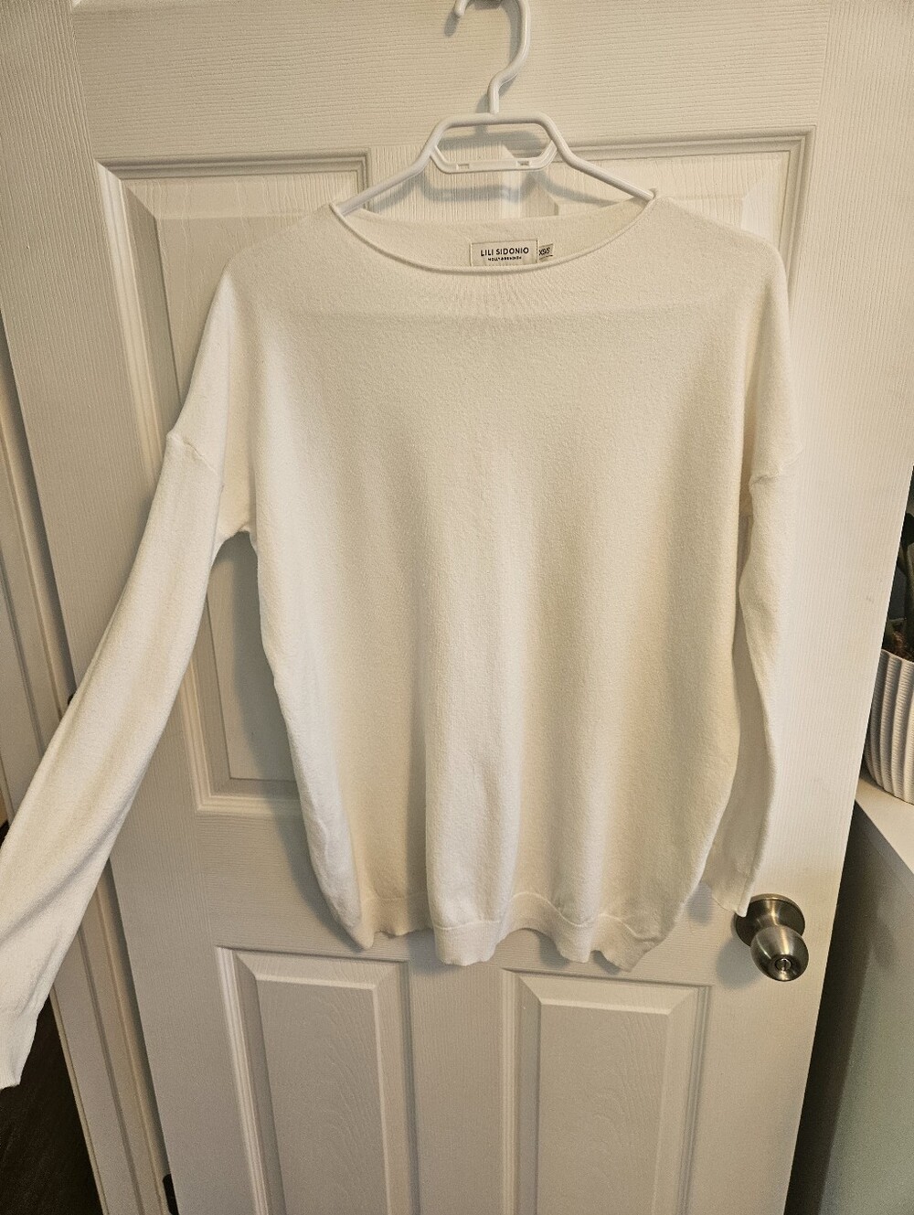 Molly Bracken White Crew & Scoop Neck Sweater - Picture 1 of 4